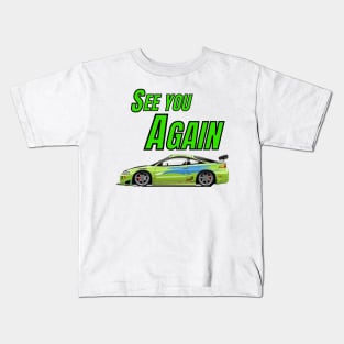 See you Again { Paul walker's Eclipse } Kids T-Shirt